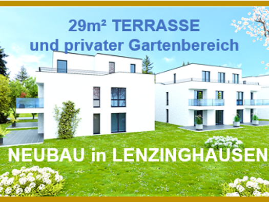 Terrassenwohnung zum Kauf - Erstbezug provisionsfrei 324.500 € 3 Zimmer 83 m² frei ab 01.06.2026 Lenzinghausen Spenge 32139