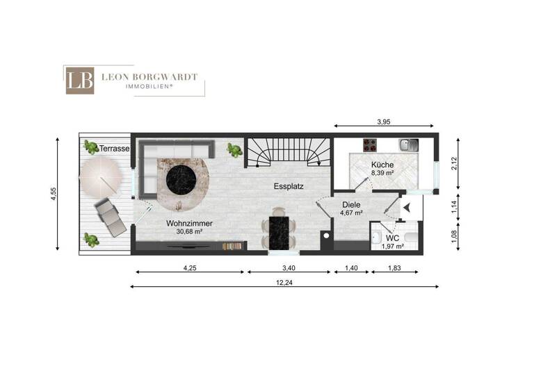 Reihenendhaus zum Kauf 430.000 € 6 Zimmer 120 m² 110 m² Grundstück Elsenfeld 63820