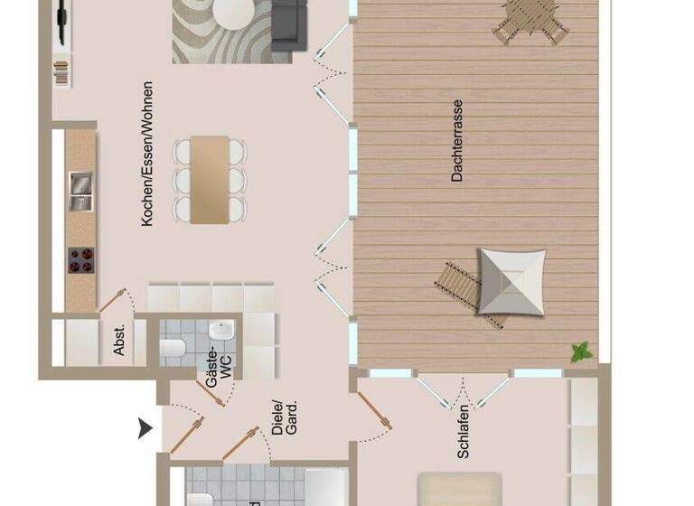 Penthouse zum Kauf - Erstbezug provisionsfrei 483.500 € 2 Zimmer 96,7 m² Öschelbronn Niefern-Öschelbronn / Öschelbronn 75223