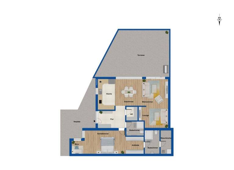 Wohnung zum Kauf 679.000 € 2 Zimmer 107 m² Burgberg Erlangen 91054