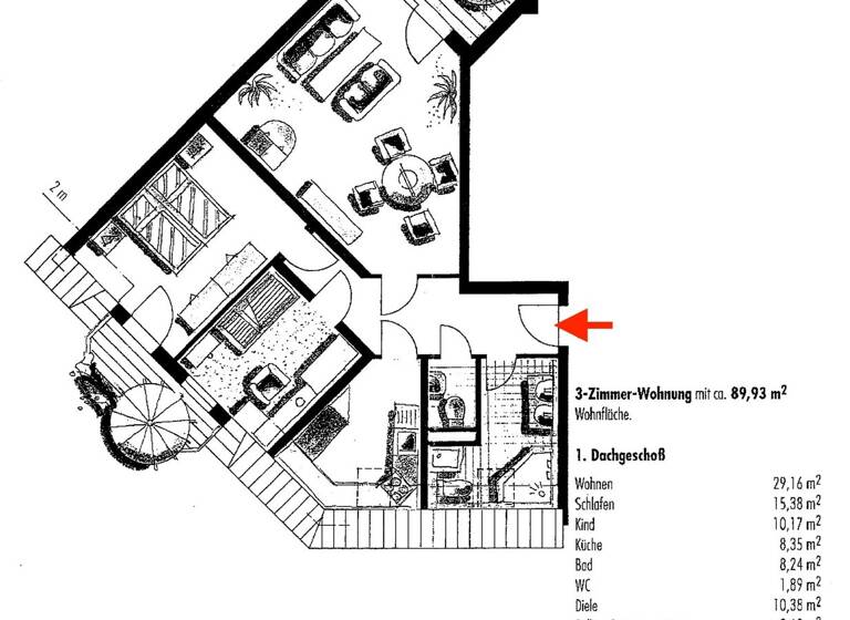 Wohnung zum Kauf 180.000 € 3 Zimmer 89,9 m² 2. Geschoss Zur Loberaue 17 Seehausen Leipzig 04356