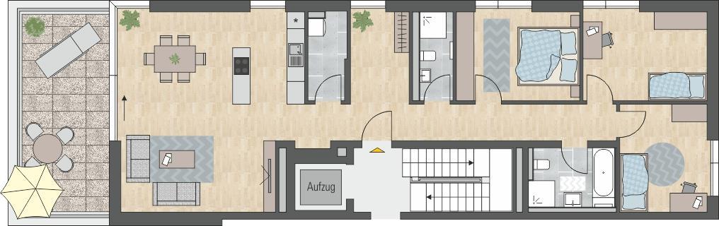 Wohnung zum Kauf provisionsfrei 679.000 € 4 Zimmer 120,2 m²<br/>Wohnfläche 3.<br/>Geschoss Gailingen 78262