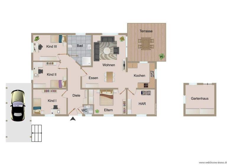 Bungalow zum Kauf 378.000 € 5 Zimmer 136,9 m² 427 m² Grundstück Oeventrop Arnsberg 59823