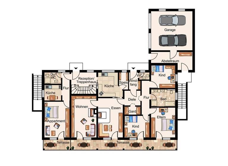 Mehrfamilienhaus zum Kauf 750.000 € 15 Zimmer 400 m² 1.550 m² Grundstück Bad Füssing 94072