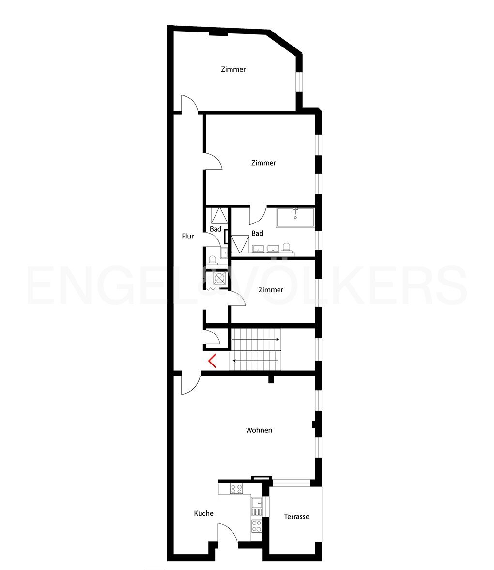 Wohnung zum Kauf 1.299.000 € 4 Zimmer 157 m²<br/>Wohnfläche 6.<br/>Geschoss Prenzlauer Berg Berlin 10405