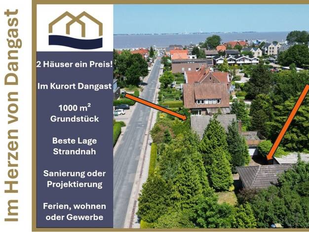 Einfamilienhaus zum Kauf 4 Zimmer 150 m² 1.000 m² Grundstück Edo-Wiemken Straße 41 und 43 Dangast Varel / Dangast 26316