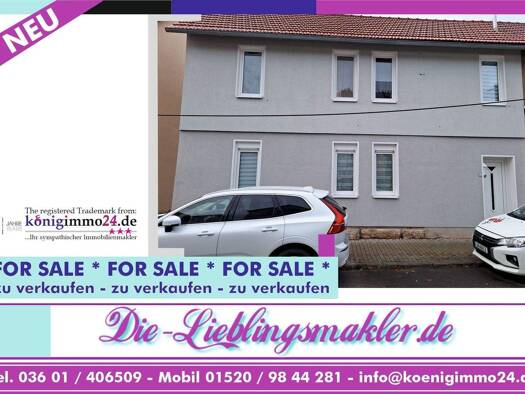 Reihenendhaus zum Kauf 55.000 € 3 Zimmer 84 m² 101 m² Grundstück frei ab sofort Schlotheim 99994