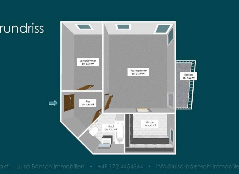 Wohnung zum Kauf 140.000 € 2 Zimmer 48,2 m² Leubnitz-Neuostra Dresden 01219