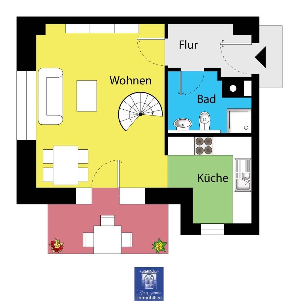 Maisonette zum Kauf 100.000 € 2 Zimmer 53 m²<br/>Wohnfläche Freital Freital 01705