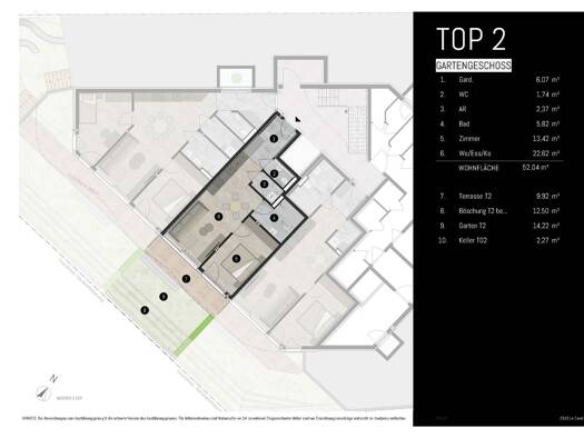 Terrassenwohnung zum Kauf - Erstbezug provisionsfrei 499.900 € 2 Zimmer 52 m² Anton-Rauch-Straße 23 Mühlau Innsbruck 6020