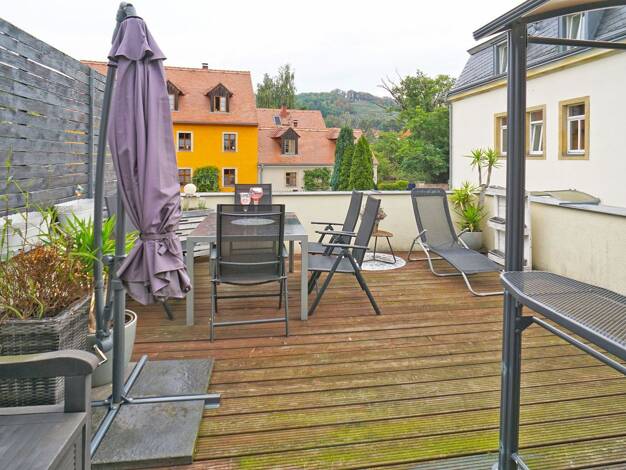 Maisonette zur Miete 1.300 € 4 Zimmer 112 m² EG Johannesstraße 19 Radebeul 01445