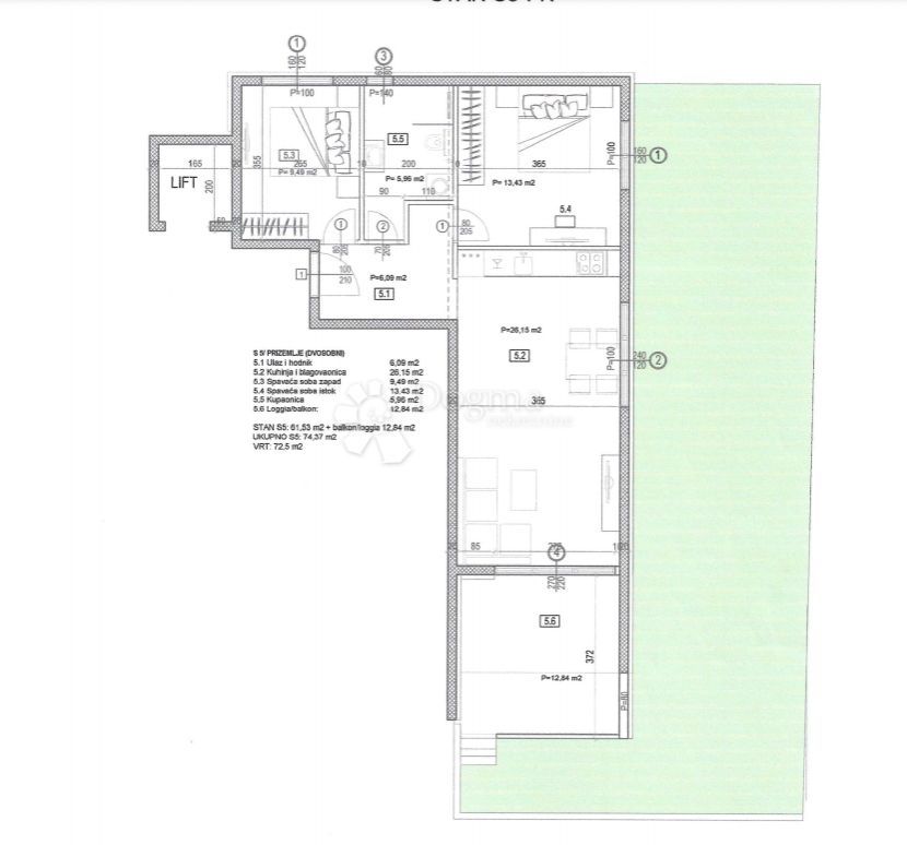 Wohnung zum Kauf 3 Zimmer 74 m²<br/>Wohnfläche Seget 21220