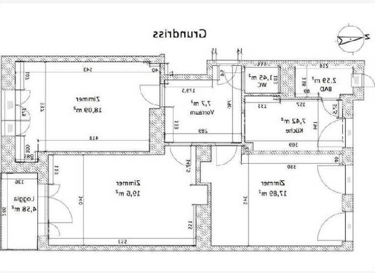 Wohnung zur Miete 700 € 3 Zimmer 79 m² frei ab sofort Galgenberg Regensburg 93053