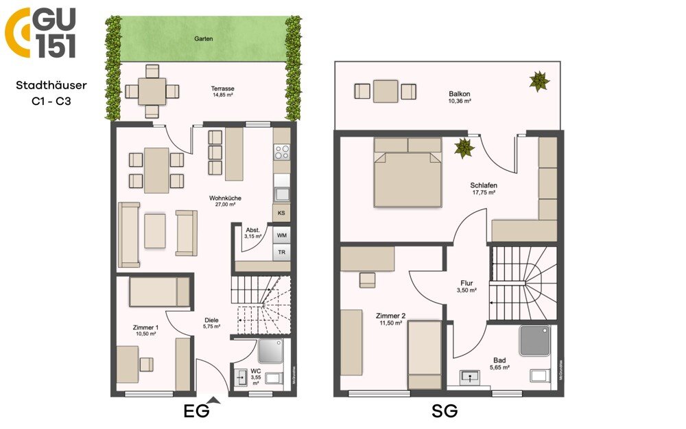 Reihenendhaus zum Kauf 689.900 € 4 Zimmer 91,5 m²<br/>Wohnfläche 157 m²<br/>Grundstück Gumbertstraße 151 Eller Düsseldorf / Eller 40229