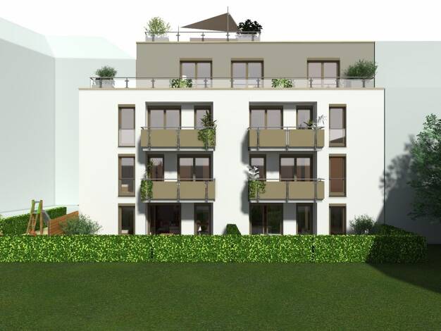 Wohnung zum Kauf - Neubau provisionsfrei 369.800 € 2 Zimmer 56,9 m² frei ab sofort St Peter Weiterer Innenstadtgürtel Süd 90478