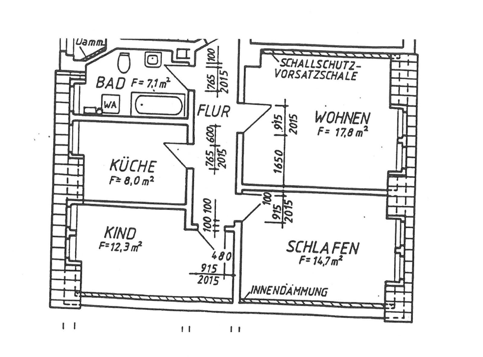 Wohnung zur Miete 335 € 3 Zimmer 67 m²<br/>Wohnfläche 4.<br/>Geschoss St.-Georgen-Straße 2 Döbeln Döbeln 04720