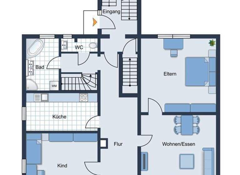 Wohnung zum Kauf 3 Zimmer 102 m² EG Bondorf 71149