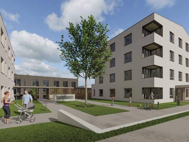 Wohnung zum Kauf - Erstbezug provisionsfrei 315.900 € 2,5 Zimmer 59,5 m² 1. Geschoss Albert-Magg-Straße 16 Laupheim 88471