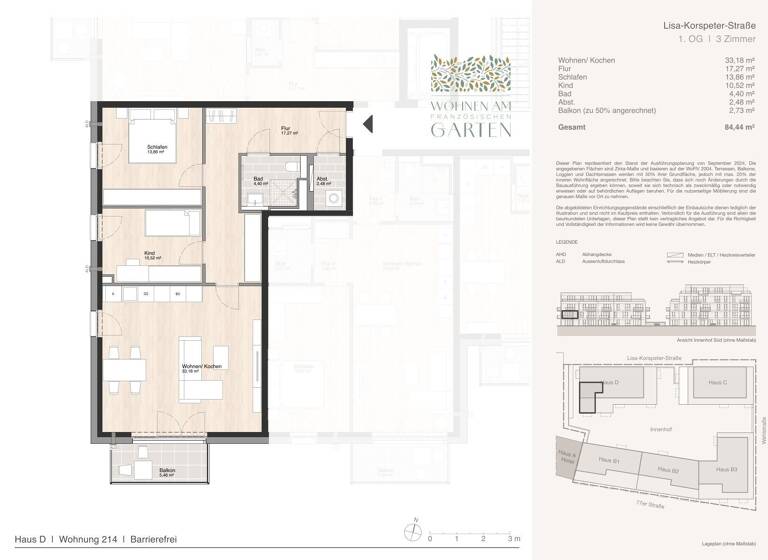 Wohnung zum Kauf - Erstbezug 379.980 € 3 Zimmer 84,4 m² Blumlage Celle 29221