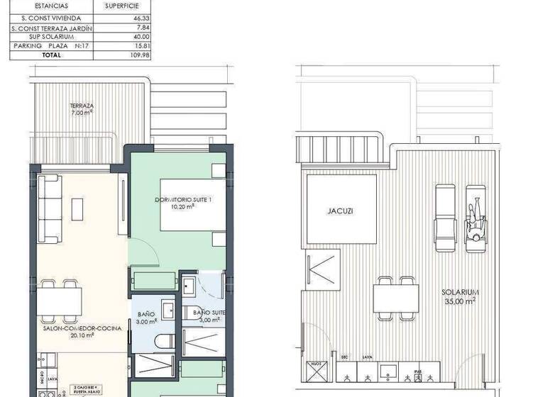 Penthouse zum Kauf provisionsfrei 339.000 € 3 Zimmer 46 m² Calle Azucena Torre de la Horadada 03191