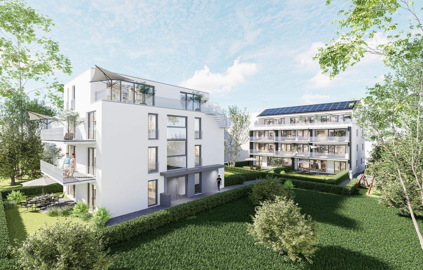 Im Bau ! 3 Zimmerwohnung 93m² Wfl.Balkon, Auszug, hochwertige Ausstattung , KFW 40 Bauweise mit Förderung ab 100.000.-- € 5 % Sonder -AFA uvm.