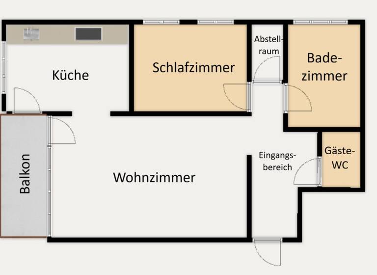 Wohnung zur Miete 680 € 2 Zimmer 68 m² 1. Geschoss frei ab 01.06.2026 Neulandstraße 1 Achern 77855