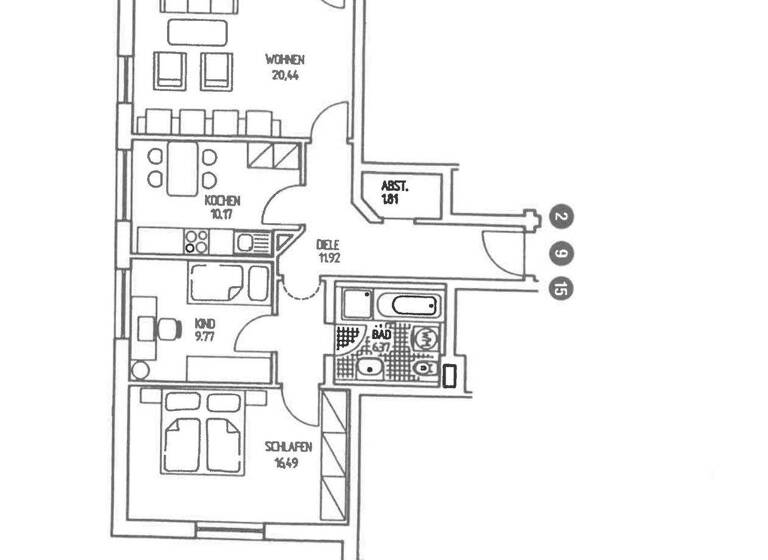 Wohnung zum Kauf 239.000 € 3,5 Zimmer 77,1 m² Straubing 94315
