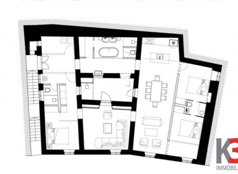 Wohnung zum Kauf 550.000 € 5 Zimmer 150 m² 1. Geschoss Sibenik 0