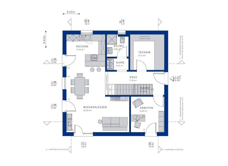 Einfamilienhaus zum Kauf 903.405 € 4 Zimmer 146 m² 600 m² Grundstück Willing Bad Aibling 83043