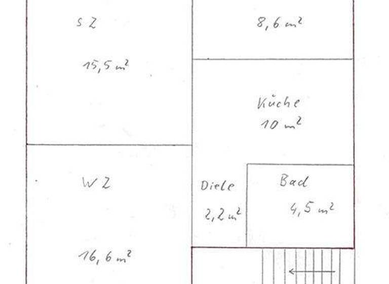 Wohnung zur Miete 400 € 3 Zimmer 57 m² 1. Geschoss frei ab sofort Sonneberg 96515