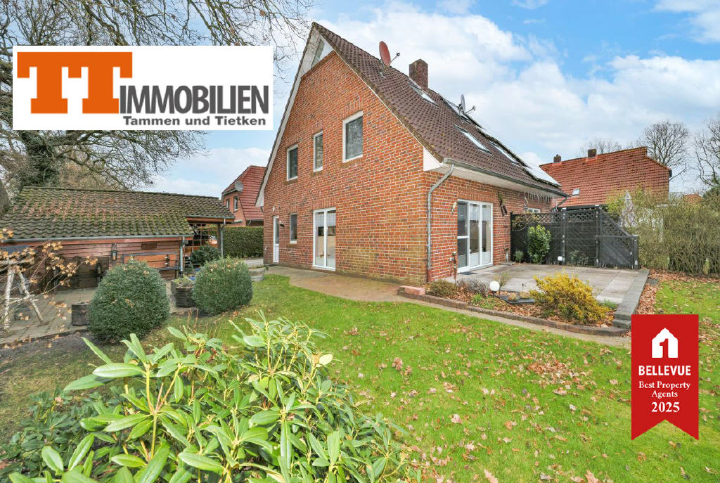 Doppelhaushälfte zum Kauf 229.000 € 4 Zimmer 93,7 m²<br/>Wohnfläche 378 m²<br/>Grundstück Uttel Wittmund-Leerhafe 26409