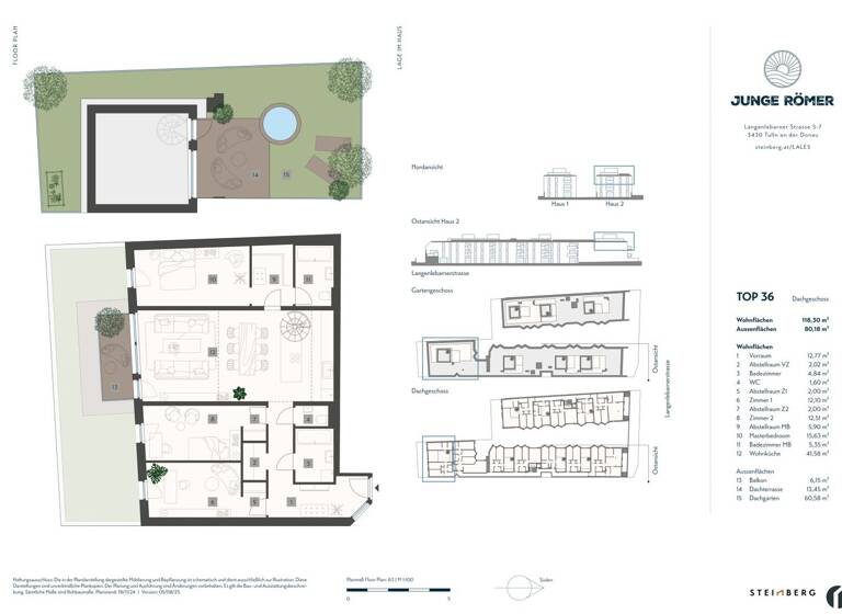 Wohnung zum Kauf 4 Zimmer 118,3 m² 2. Geschoss frei ab 01.05.2027 Tulln an der Donau 3430