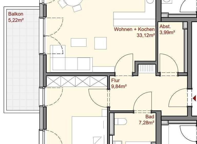 Wohnung zum Kauf - Erstbezug provisionsfrei 280.000 € 2 Zimmer 77 m² 2. Geschoss Reislingen Wolfsburg 38446