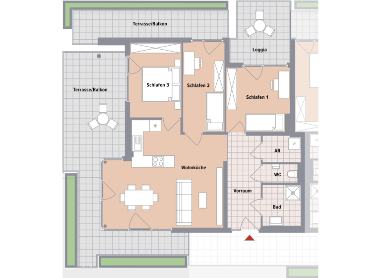 Wohnung zum Kauf - Erstbezug 319.600 € 4 Zimmer 80 m² Puntigam Graz,17.Bez.:Puntigam 8055