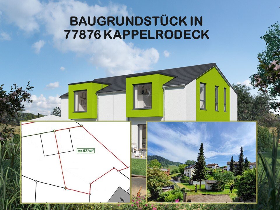 Grundstück zum Kauf provisionsfrei 94.810 € 627 m²<br/>Grundstück Waldulm Kappelrodeck 77876