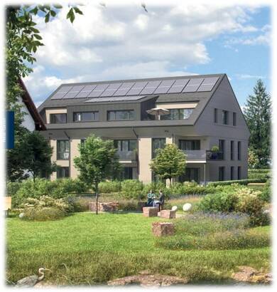 Wohnung zum Kauf - Neubau provisionsfrei 627.900 € 3 Zimmer 75,4 m² 1. Geschoss frei ab sofort Bundesstraße 27 Zarten Kirchzarten 79199