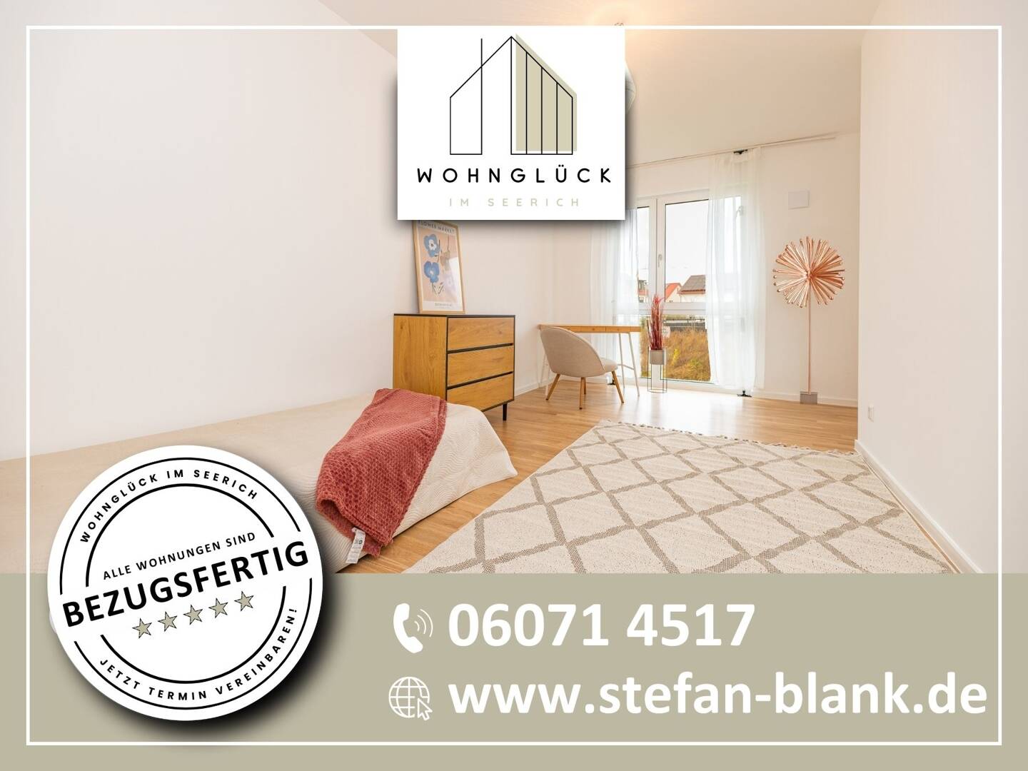 Wohnung zum Kauf provisionsfrei 529.000 € 3 Zimmer 102 m²<br/>Wohnfläche EG<br/>Geschoss Im Seerich 13 Münster Münster 64839