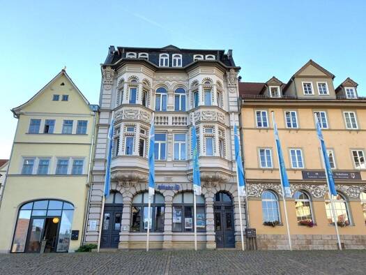 Wohnung zur Miete 618 € 3 Zimmer 103 m² 2. Geschoss frei ab sofort Markt 9 Pößneck,Stadt Pößneck 07381