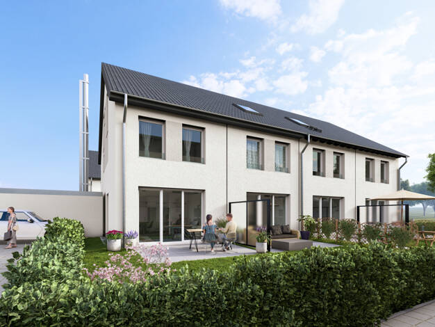 Reihenmittelhaus zum Kauf - Erstbezug 519.900 € 5,5 Zimmer 137 m² 180 m² Grundstück Gau-Bischofsheim 55296
