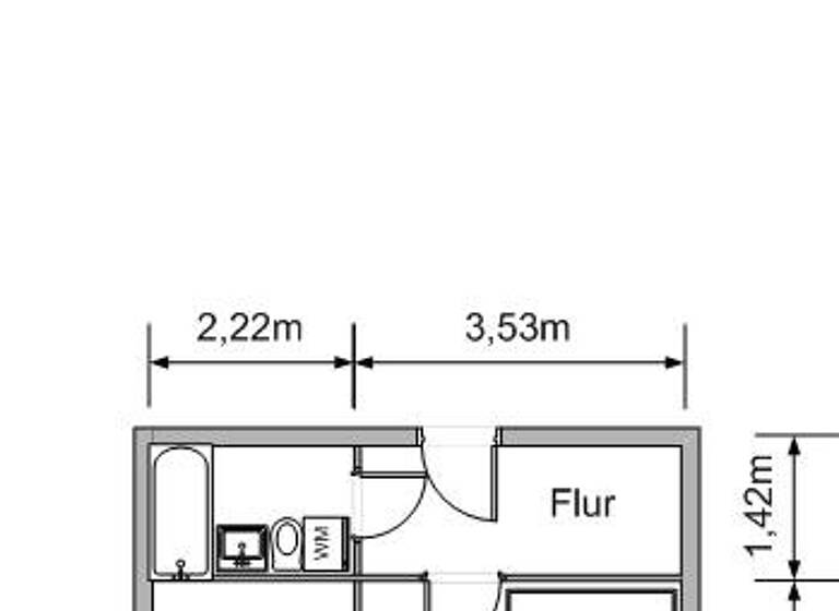 Studio zur Miete 173 € 1 Zimmer 32,5 m² Ernst-Schneller-Siedlung 5 Lichtenstein Lichtenstein (Sachsen) 09350