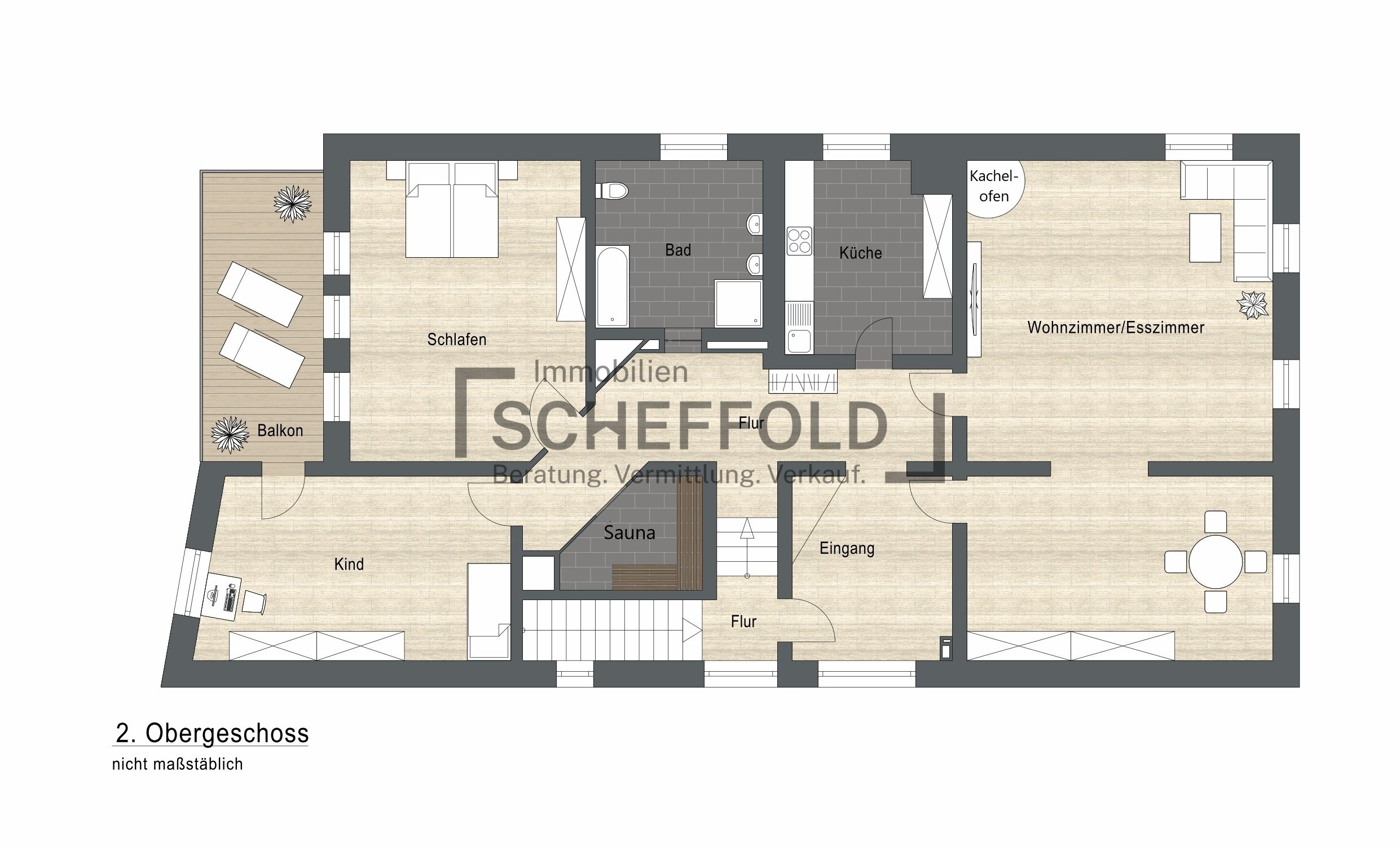 Wohnung zur Miete 990 € 4 Zimmer 120,2 m²<br/>Wohnfläche 2.<br/>Geschoss Kernstadt Biberach an der Riß 88400