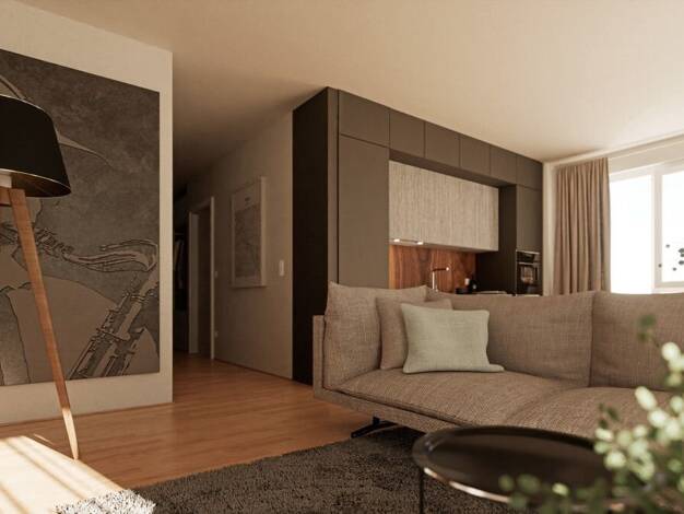 Wohnung zum Kauf - Neubau provisionsfrei 290.000 € 2 Zimmer 37,3 m² 1. Geschoss Philippine-Schulz-Weg 1 Oberrad Frankfurt am Main 60599