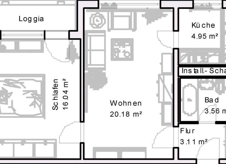 Wohnung zur Miete 389 € 2 Zimmer 48,7 m² 7. Geschoss Hermann-Hesse-Straße 15 Reform Magdeburg 39118