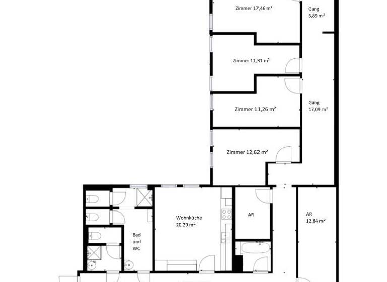 Büro zur Miete 2.530 € 8 Zimmer Wien 1120