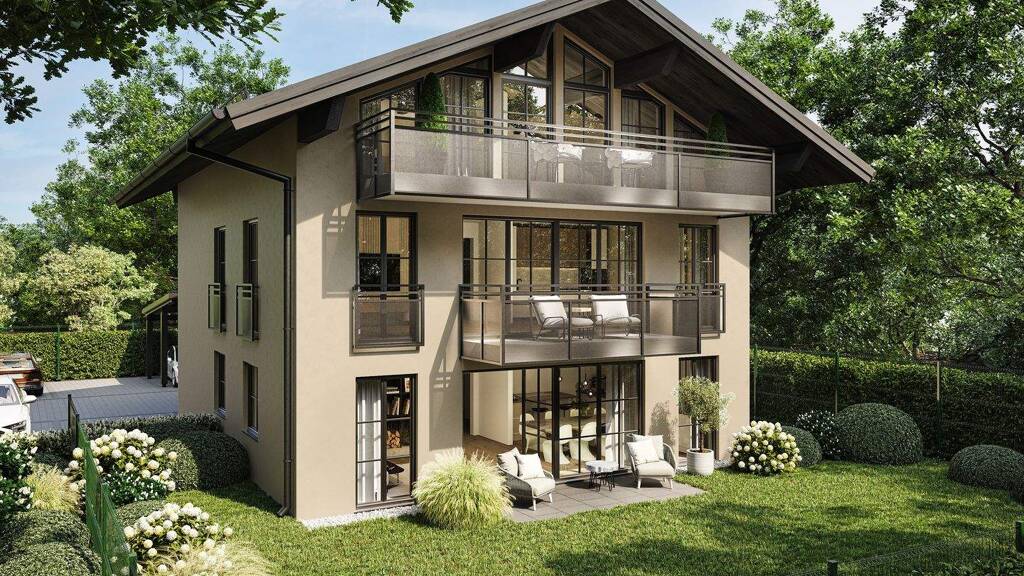 Terrassenwohnung zum Kauf - Erstbezug provisionsfrei 705.000 € 3 Zimmer 94 m² frei ab 01.10.2027 Bernau Bernau am Chiemsee 83233