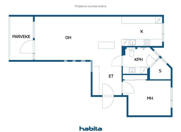 Studio zum Kauf 165.000 € 2 Zimmer 62,5 m² 1. Geschoss Armas Launiksen katu 11 Espoo 02650