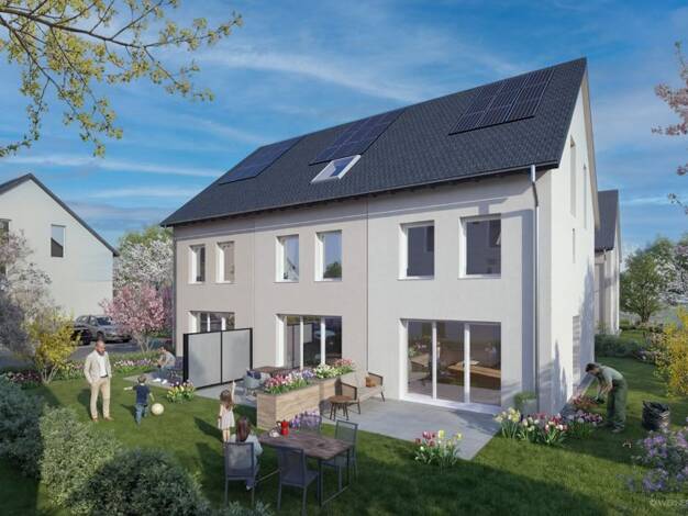 Reihenendhaus zum Kauf - Erstbezug provisionsfrei 539.900 € 5,5 Zimmer 136 m² 251 m² Grundstück Am alten Bahnhof 6 Wolfskehlen Riedstadt 64560