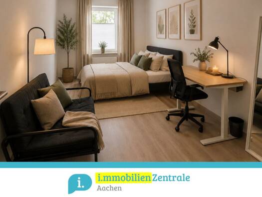 Studio zur Miete 550 € 1 Zimmer 26,2 m² 2. Geschoss Aachen 52068