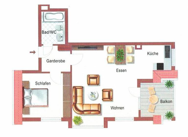 Wohnung zum Kauf 128.000 € 2 Zimmer 53,6 m²<br/>Wohnfläche 1.<br/>Geschoss Briesnitz Dresden 01157