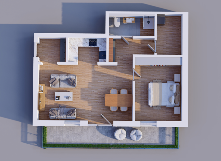 Wohnung zum Kauf provisionsfrei 449.000 € 2 Zimmer 62,2 m² EG frei ab sofort Von-Sauer-Straße 42 Bahrenfeld Hamburg 22761